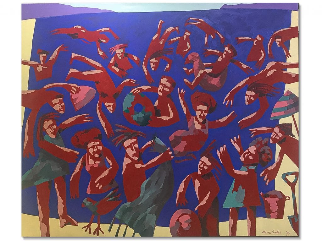 Action Beach - 180x150cm