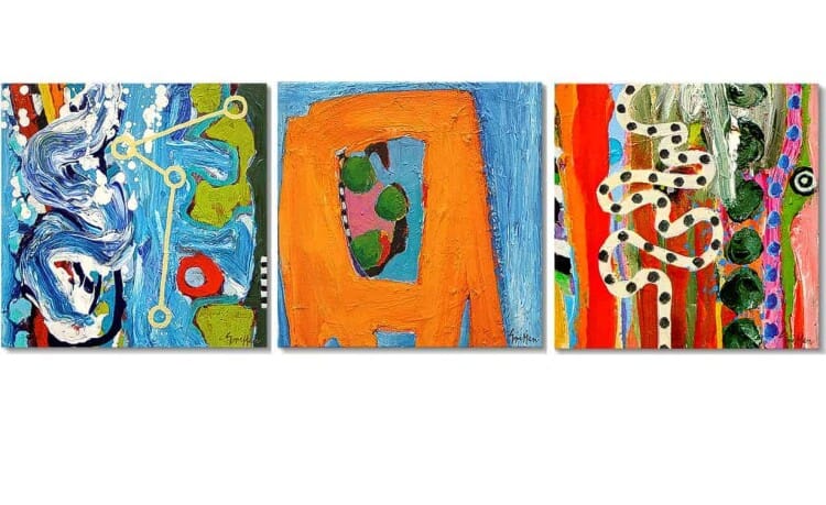 Above the Land - 40x40cm [Set of 3]