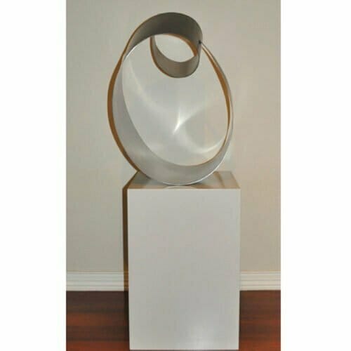 Canberra-75x50cm-STAINLESS-STEEL-free-standing-mike-baird-australian-indoor-sculpture