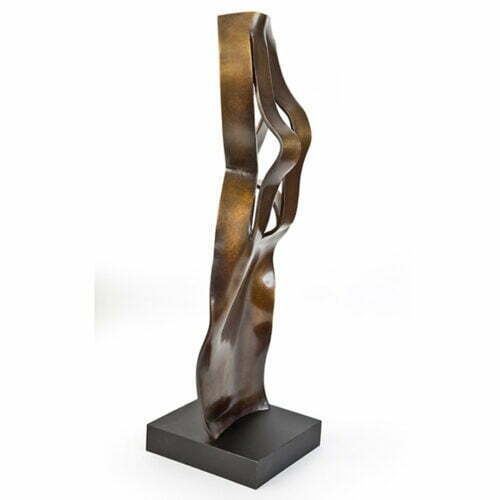 Cynthia-Sweet-Swaying-72x35x24cm-Unique-BRONZE-bronze-table-top-figurative-rachel-boymal-sculpture-abstract-australian-female-body-bronze
