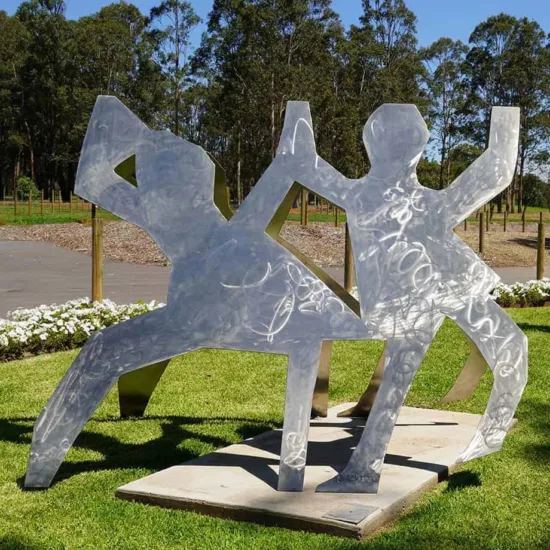 Stainless-steel sculpture by Charles Blackman — original art, SOHO Galleries Sydney