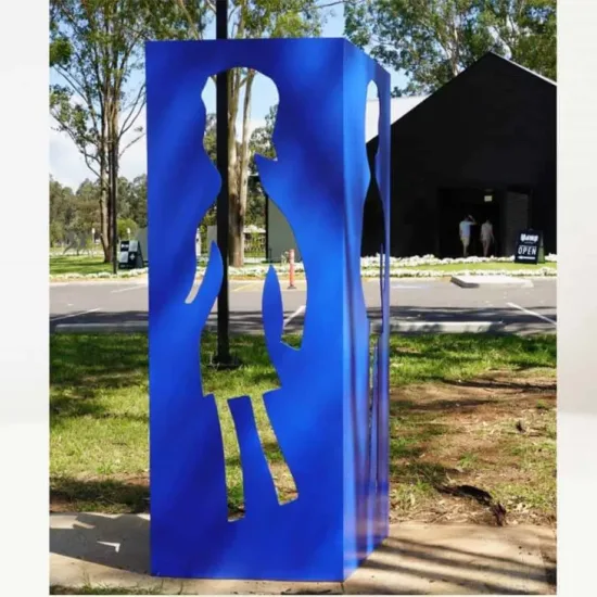 Stainless-steel sculpture by Charles Blackman — original art, SOHO Galleries Sydney
