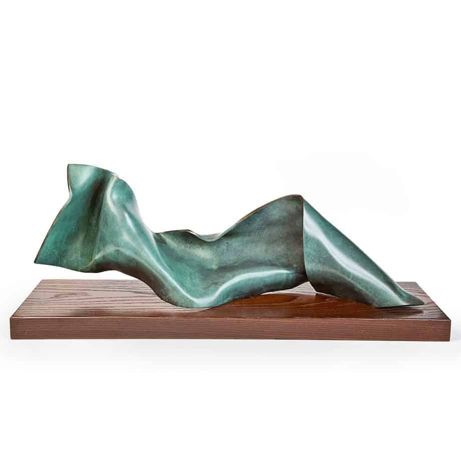 Georgianna-25x60x17cm-Unique-Sold-BRONZE-bronze-table-top-figurative-rachel-boymal-sculpture-abstract-australian-female-body-bronze.
