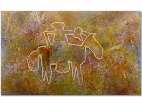 Abstract canvas painting by Peter Griffen — original art, SOHO Galleries Sydney