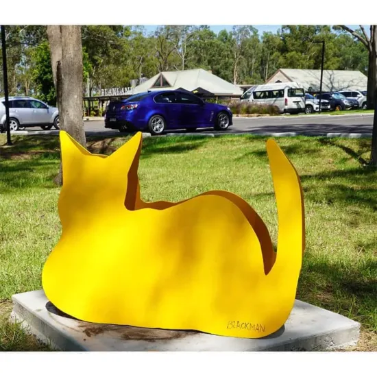 Stainless-steel sculpture by Charles Blackman — original art, SOHO Galleries Sydney