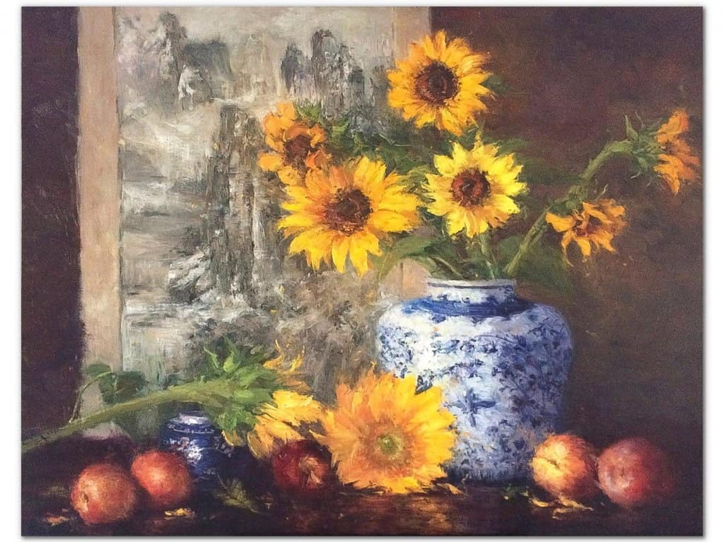 Light Arrangement by Leanne Halls – oil on canvas painting, 137x107cm (view 2) – SOHO Galleries Sydney
