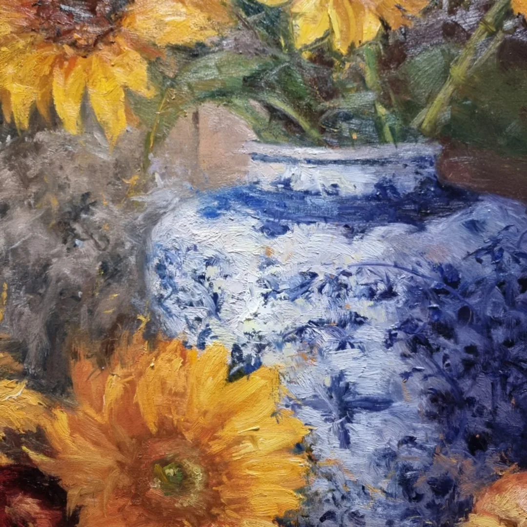 Light Arrangement by Leanne Halls – oil on canvas painting, 137x107cm (view 4) – SOHO Galleries Sydney