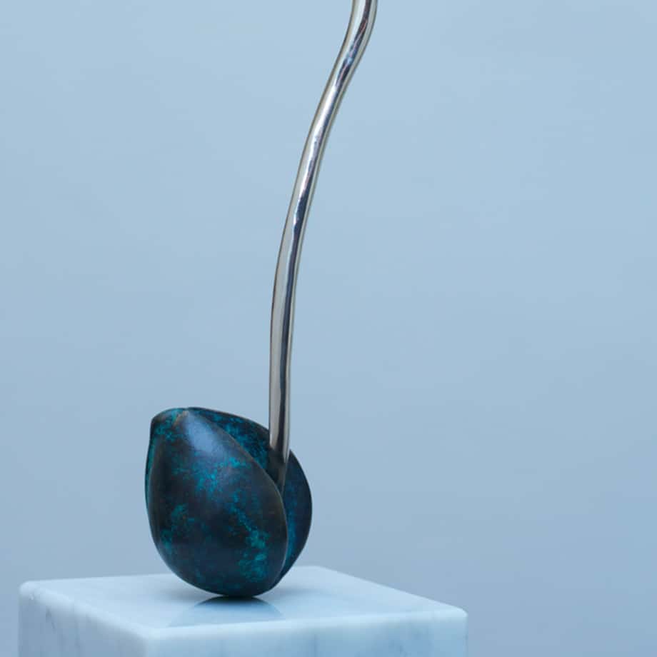 Avocado set-BRONZE-PATINA-polished-stainless- INCLUDE IMAGE FOR ALL SCULPTURES