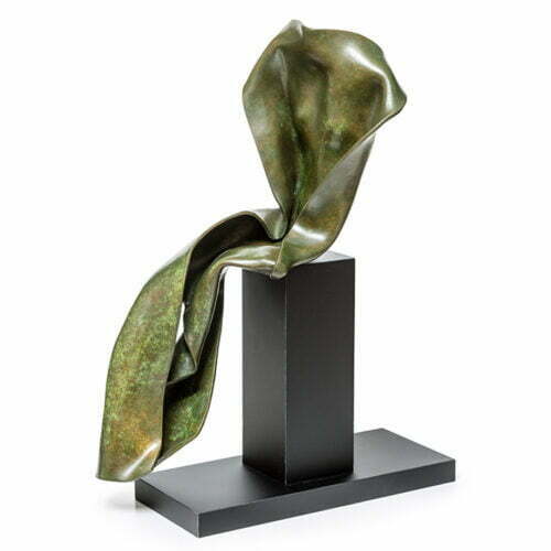 Contemplation-56x28x30cm-(Unique)-BRONZE-[bronze,-table-top,-figurative]-rachel-boymal-sculpture-abstract-australian-female-body-bronze