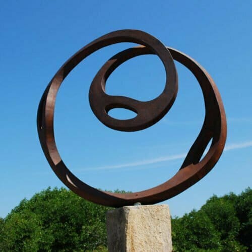 Corten-120x120x40cm-CORTEN-STEEL--[Corten,-Outdoor,-Free-standing,Landmark]-CHEN-australian-sculpture-large-twisted-sphere