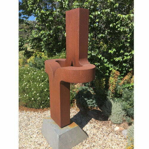 Detachment-240x115cm MILD-STEEL-CORTEN-[Corten,Outdoor]-Chris-Flenley-sculpture-abstract-australian-art-garden-sculptor