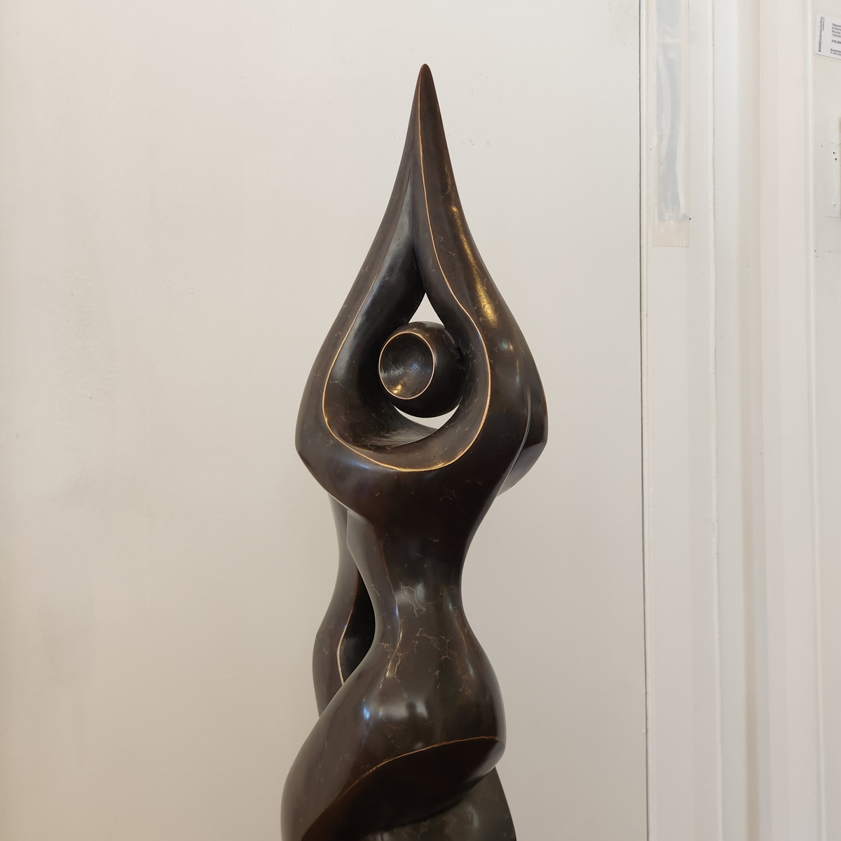 Bronze tabletop, freestanding, figurative-michael-vaynman-sculpture-australian-female-figure-bronze-art