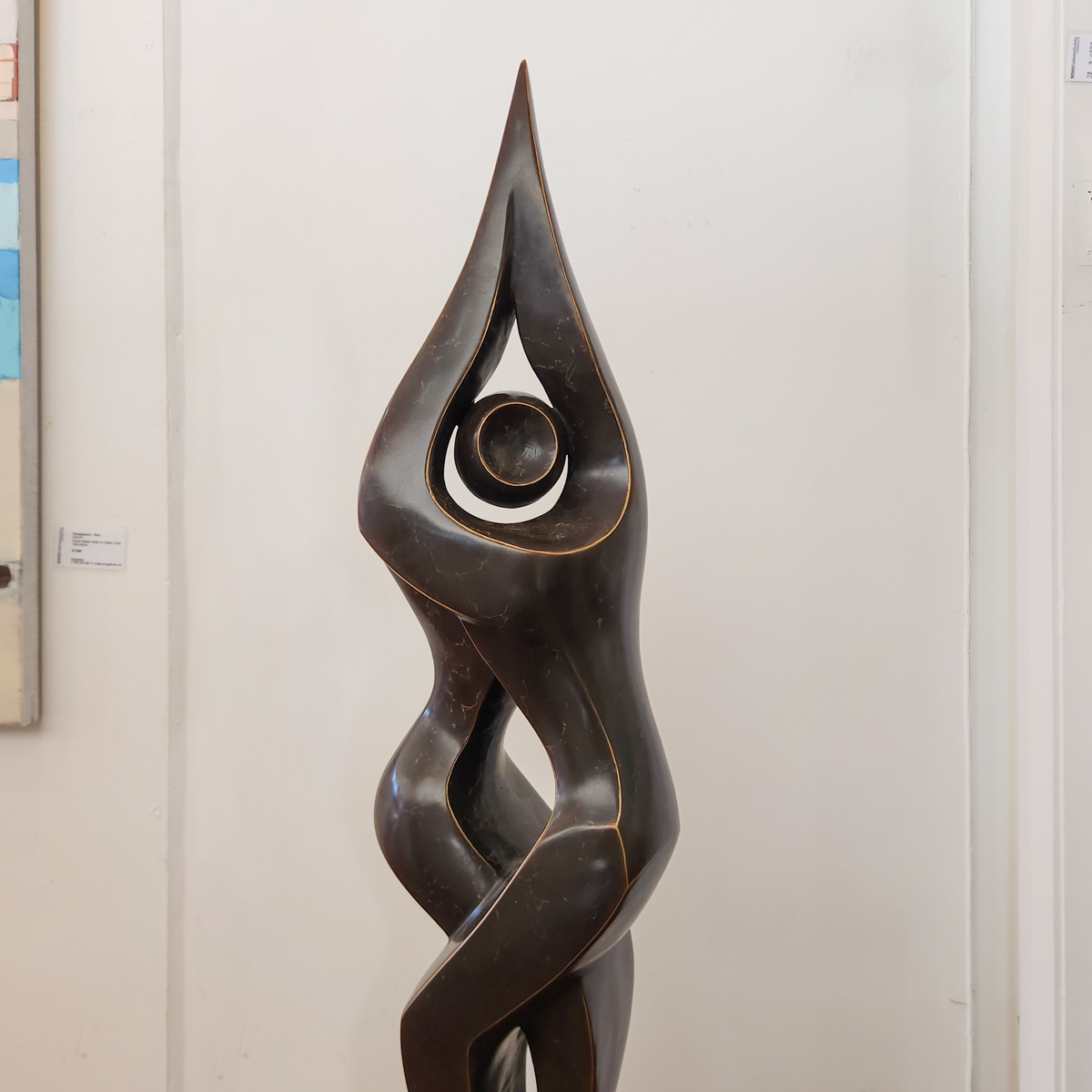 Bronze tabletop, freestanding, figurative-michael-vaynman-sculpture-australian-female-figure-bronze-art