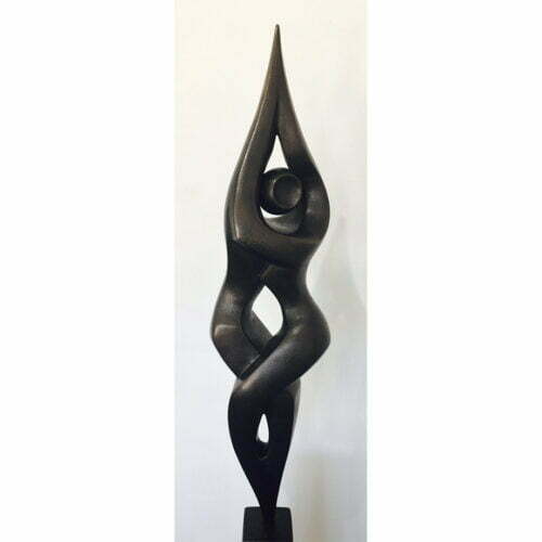 Entwined-Resin-160cm--Resin-Cast-[tabletop,freestanding,figurative]michael-vaynman-sculpture-australian-female-figure-bronze-art