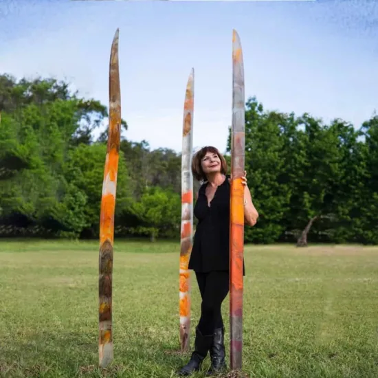 Floor standing sculpture by Sallie Portnoy — original art, SOHO Galleries Sydney