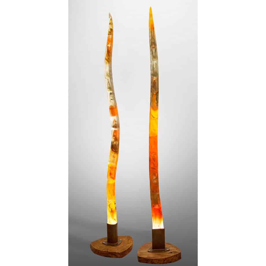 Glass-Light-Blades1&2--2.4cm--CAST-GLASS-[free-standing,Glass]-Sallie-Portnoy-australian-sculpture-glass-figures