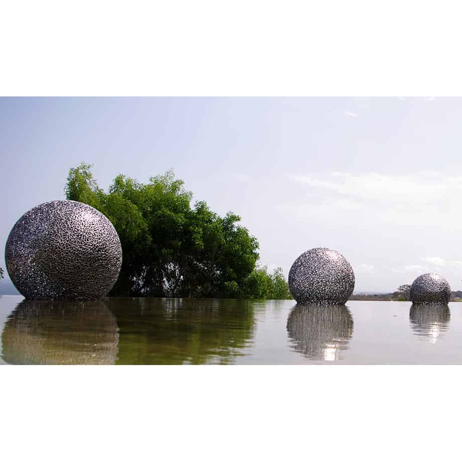 Globe-60,-90,-120cm-STAINLESS-STEEL-[Outdoor,stainless-steel]-Chen-australian-sculpture-garden-pool-design