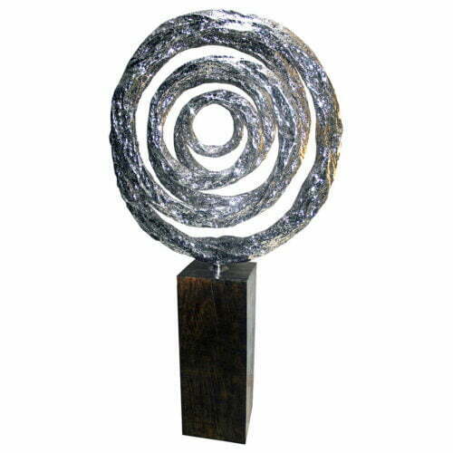Lava-Coil-6--220x120cm-STAINLESS-STEEL-WITH---TIMBER-STAND-[free-standing,outdoor]-CHEN-australian-sculpture-large-sphere