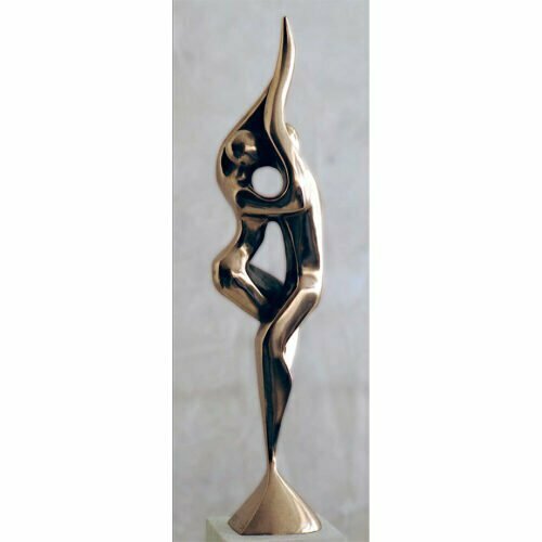 Lovers-Entwined-35cm--BRONZE-[tabletop,bronze,figurative]michael-vaynman-sculpture-australian-female-figure-bronze-art