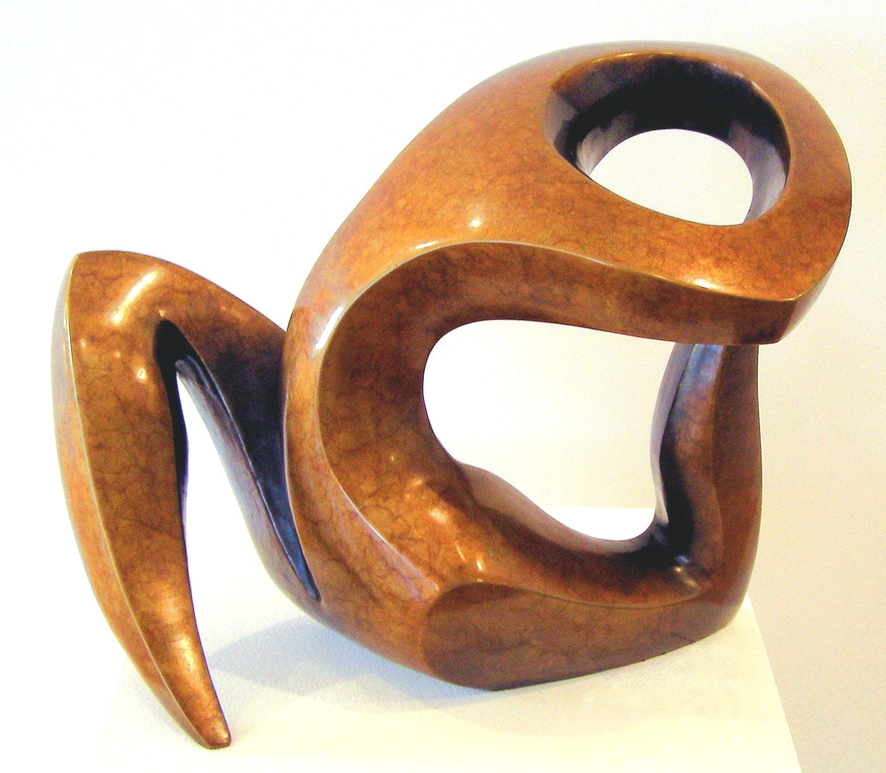 bronze small sculpture australian abstract