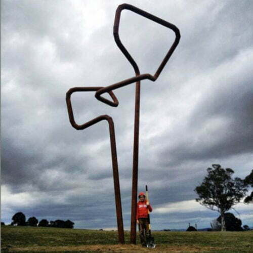 Much-like-life--660cm---FABRICATED-STEEL-PIPE-[outdoor,landmark]-Tobias Benent-australian-sculpture-large-oversize