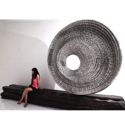 New-Order-300x300x50cm-STAINLESS-STEEL-with-MAIN-LUMBER-SEAT-[Stainless-steel,Outdoor,Free-standing,Landmark]-CHEN-australian-sculpture-large-twisted-sphere