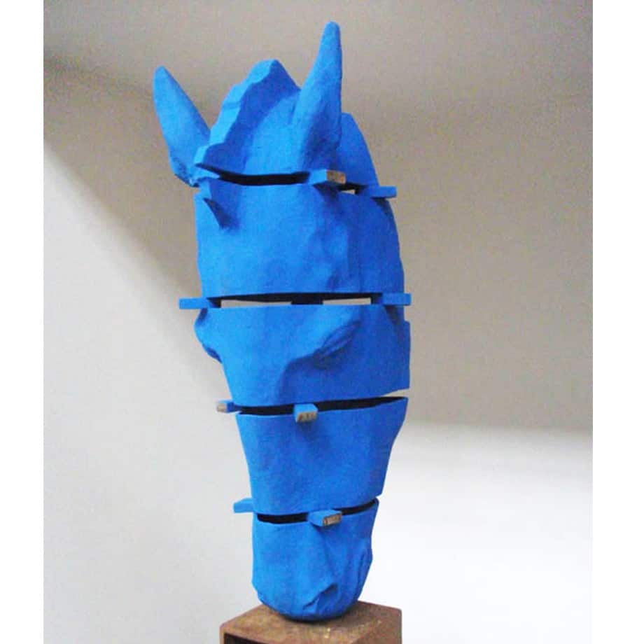 One-the-nose-32cm--BRONZE-[bronze,-table-top]-Stephen---Glassborow-sculpture-abstract-australian-horse-bronze