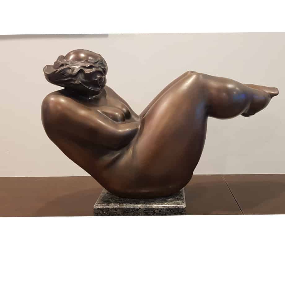 Opulence-70x48cm-BRONZE-MARBLE-BASE-[Bronze,Table-top,Figurative]-Libucha-Zygmunt-australian-sculpture-female-form-indoor