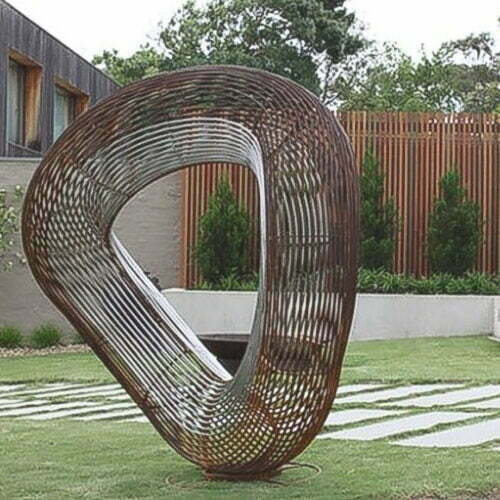 Orb--Offset--1.9m-CORTEN-STEEL-[corten,outdoor]paul-mutimer-garden-sculpture-out-door-garden-sphere-art