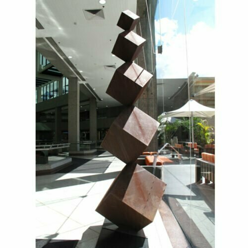 Reflections-310x80cm-CORTEN-[Corten,-outdoor,-landmark]-Pierre-Le-Roux-australian--sculpture-outdoor-garden-cubes