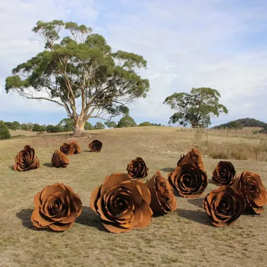 Corten-steel sculpture by Folko Kooper — original art, SOHO Galleries Sydney