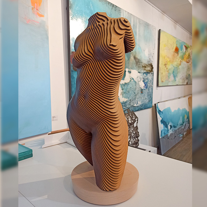 nude figurative interior sculpture