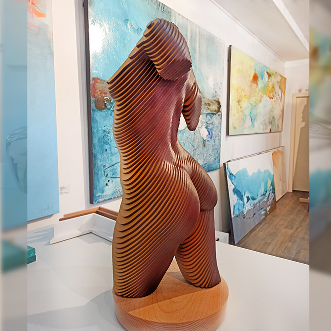 nude figurative interior sculpture