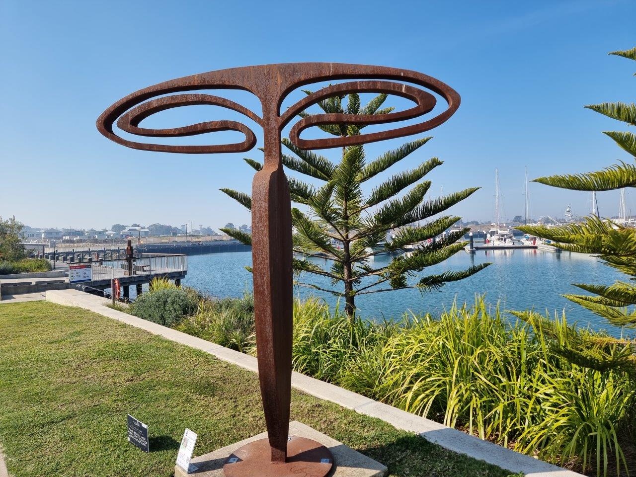 Transfigure - 2.5m Corten-steel sculpture by Greg Johns — original art, SOHO Galleries Sydney