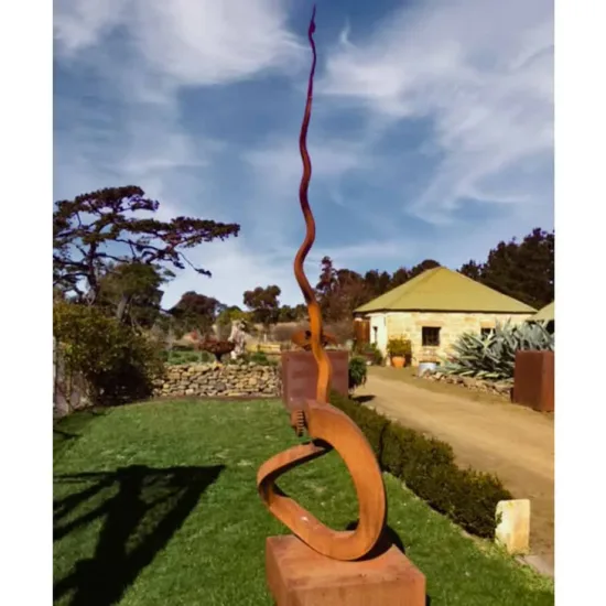 Corten-steel sculpture by Folko Kooper — original art, SOHO Galleries Sydney