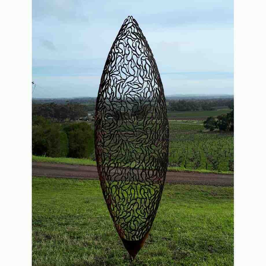 Standing-Vessel2m---MILD-STEEL-[outdoor,-free-standing]-Astra-Parker-tall-sculpture-australian-artist-outdoor-garden-art