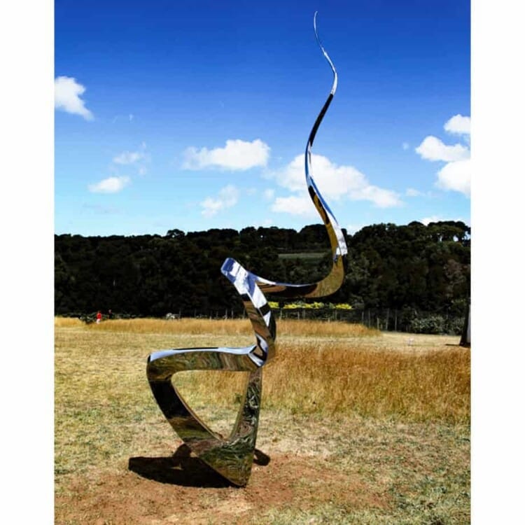 Twist-&-Pop-360x120cm--FABRICATED-POLISHED-STAINLE-[Outdoor,-stainless-steel,-landmark]-John-fitzmaurice-original-australian-garden-sculpture