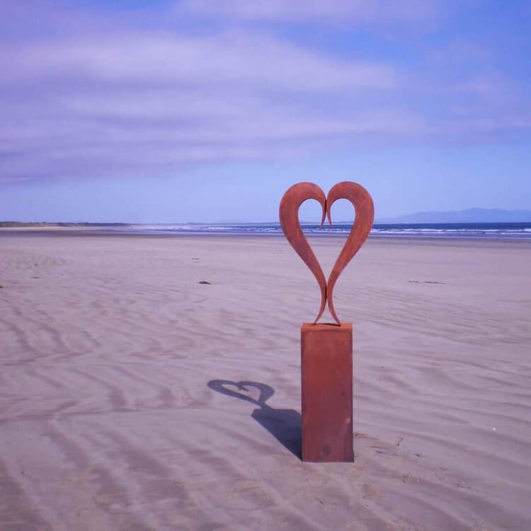 Two-of-us--200x70cm-limited-to-9-CORTEN-STEEL-[Corten,outdoor]Andrew-Kasper-outdoor--garden--love--sculpture-australian-sculptor