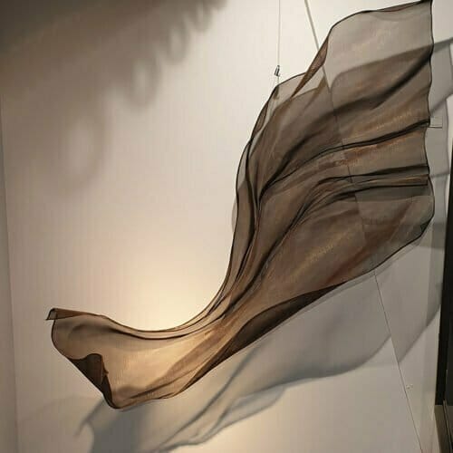 Untitled-Mesh--Small--FORMED-STAINLESS-STEEL-MESH-[stainless-steel,wall-hanging]-MIKE-BAIRD-australian-fabric-flowing-sculpture