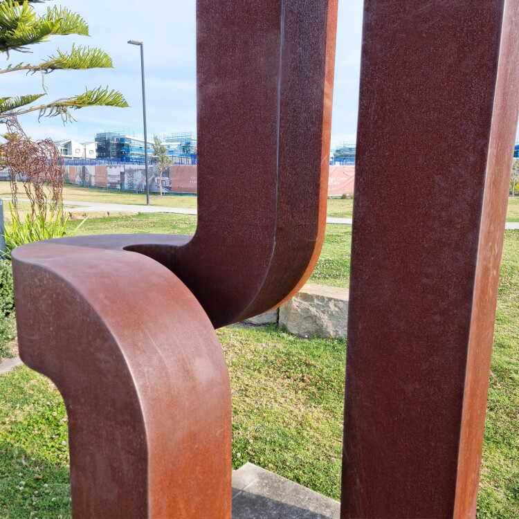 outdoor metal garden sculpture large