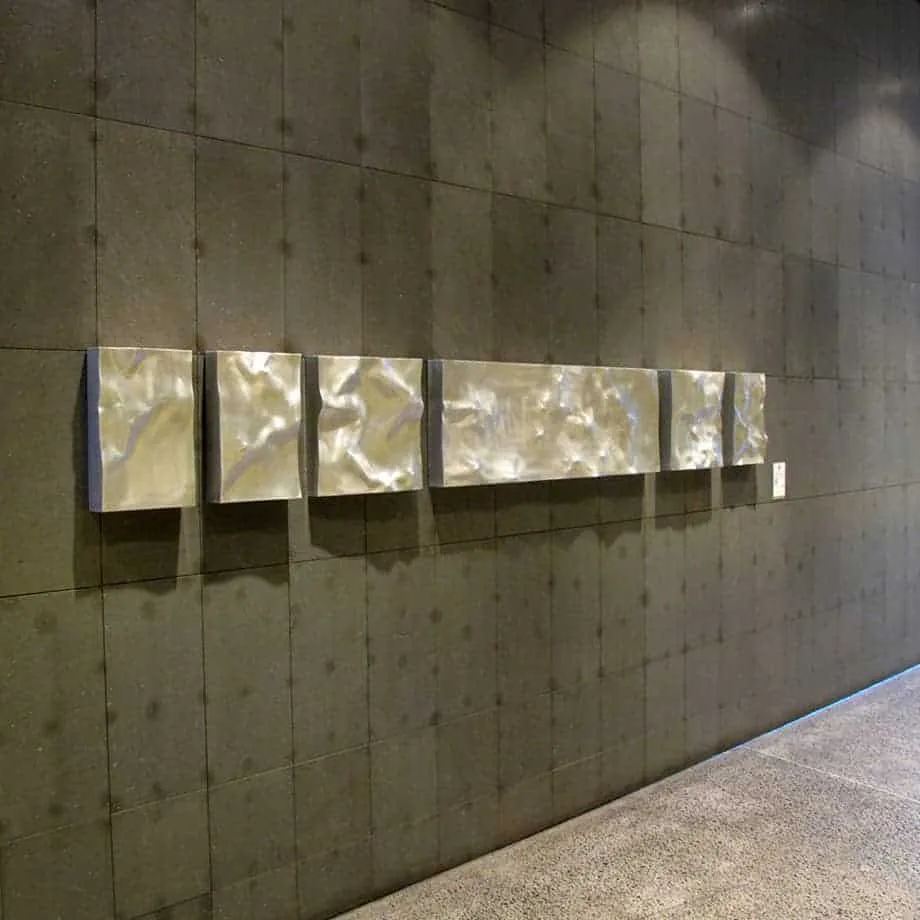 Bas Relief - Small by Antonio Colangelo – aluminium sculpture (view 2) – SOHO Galleries Sydney