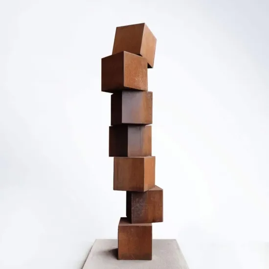 Corten-steel sculpture by Alex Scheibner — original art, SOHO Galleries Sydney