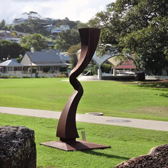 Corten-steel sculpture by Chris Flenley — original art, SOHO Galleries Sydney