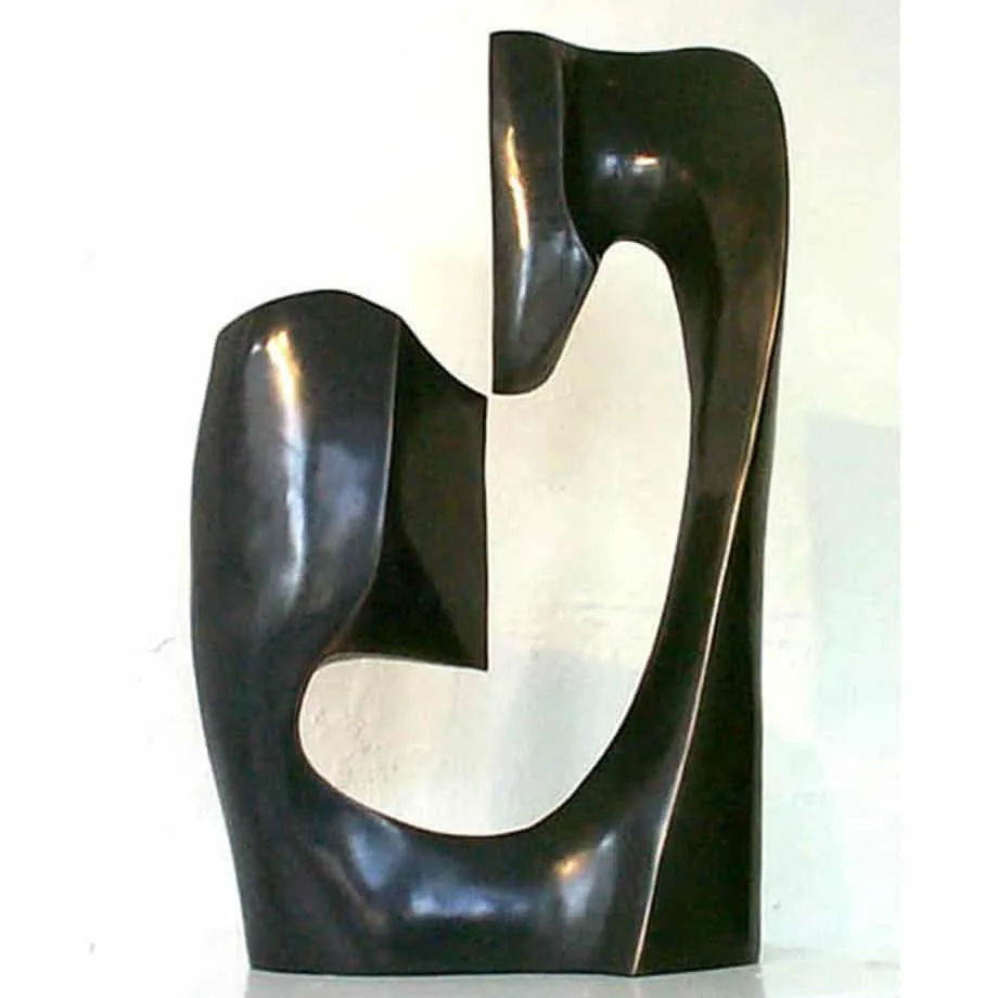 Dual Knife Edge by Robin Holliday – bronze sculpture, 54x25cm – SOHO Galleries Sydney