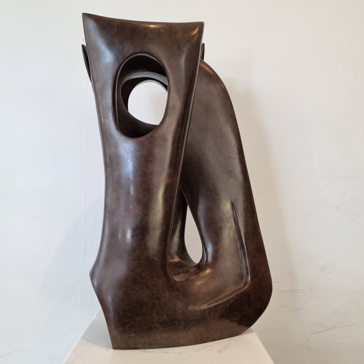 lacunae - Robin Holliday (bronze abstract interior sculpture)