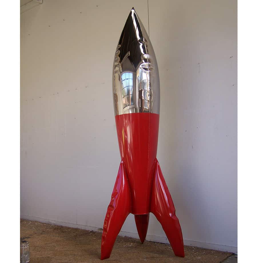 loving embrace --250cm-STAINLESS-STEEL-INDUSTRIAL-COATING-[stainless-steel,-free-standing,outdoor]david-mcCracken-rocket-sculpture-australian-artist-pop-art