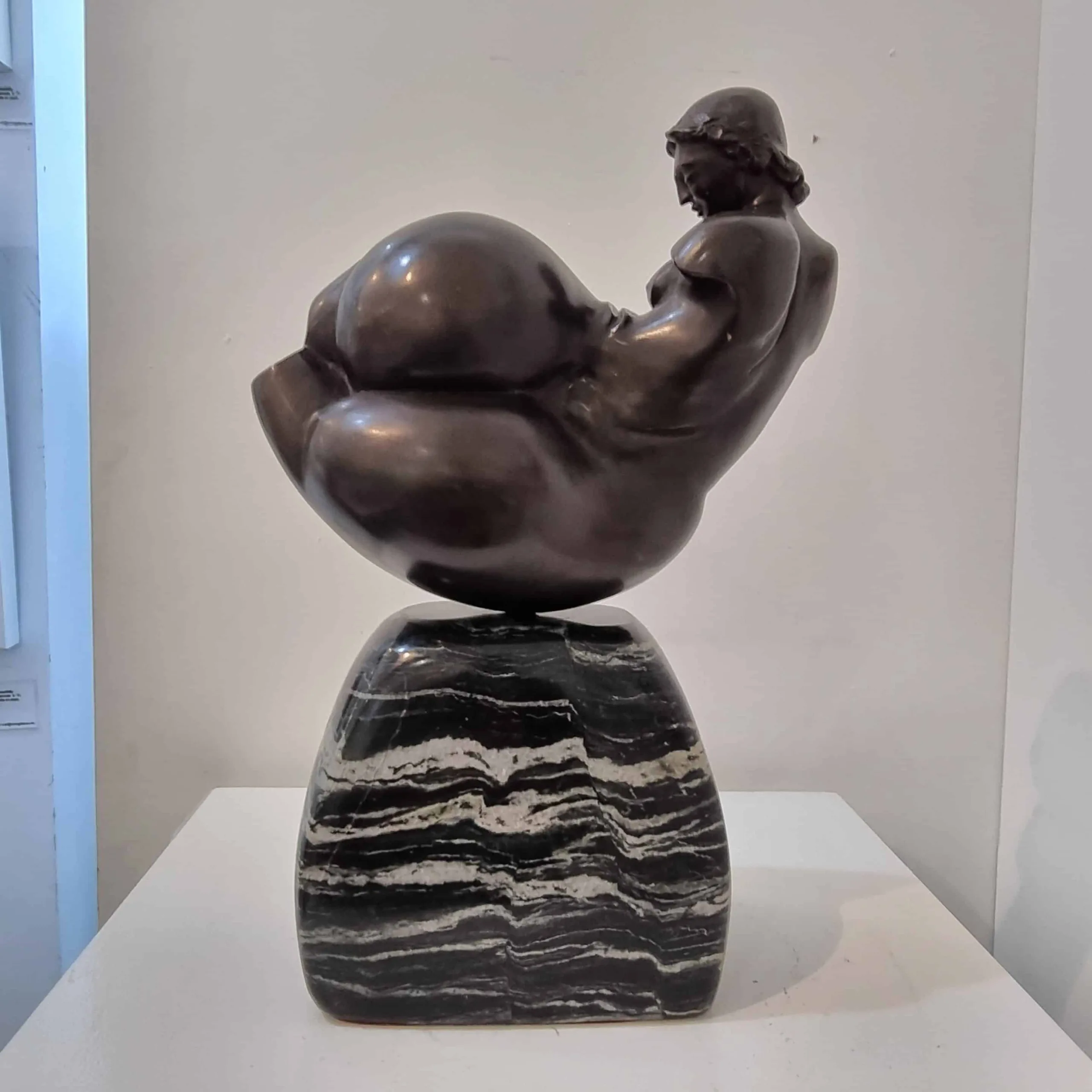 Odalisque by Zygmunt Libucha – bronze sculpture, 41cm (view 2) – SOHO Galleries Sydney