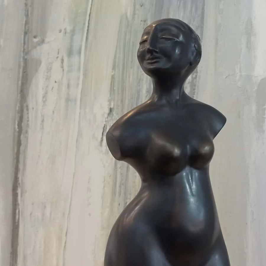 Tall Sisters by Zygmunt Libucha – bronze sculpture, 76cm (view 3) – SOHO Galleries Sydney