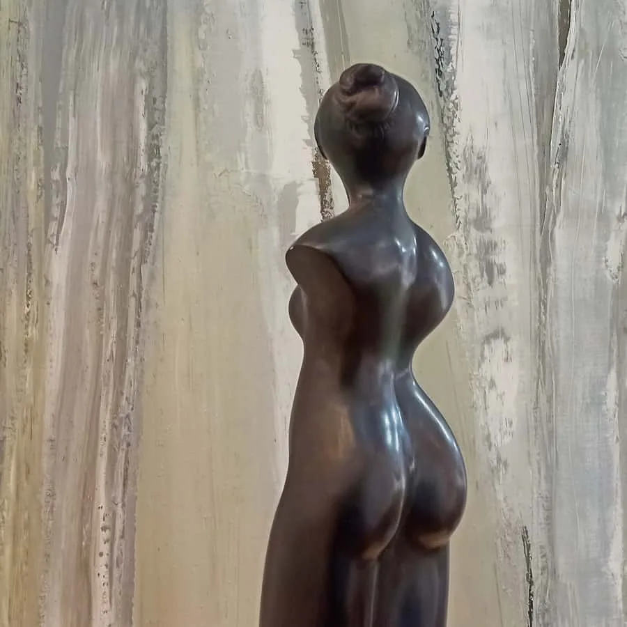 Tall Sisters by Zygmunt Libucha – bronze sculpture, 76cm (view 4) – SOHO Galleries Sydney