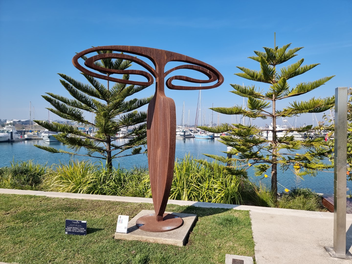 Transfigure - 2.5m Corten-steel sculpture by Greg Johns — original art, SOHO Galleries Sydney